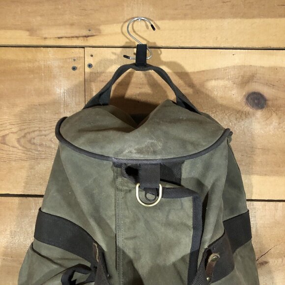 Vintage Frost River Explorer Waxed Canvas Duffle Bag Made USA NO SHOULDER STRAP - Picture 2 of 13